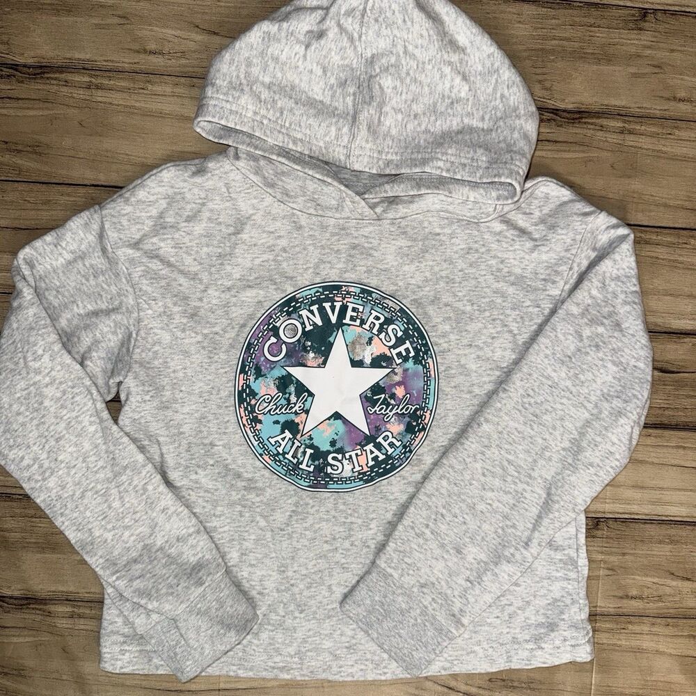 Girls Converse Medium Gray Hoodie